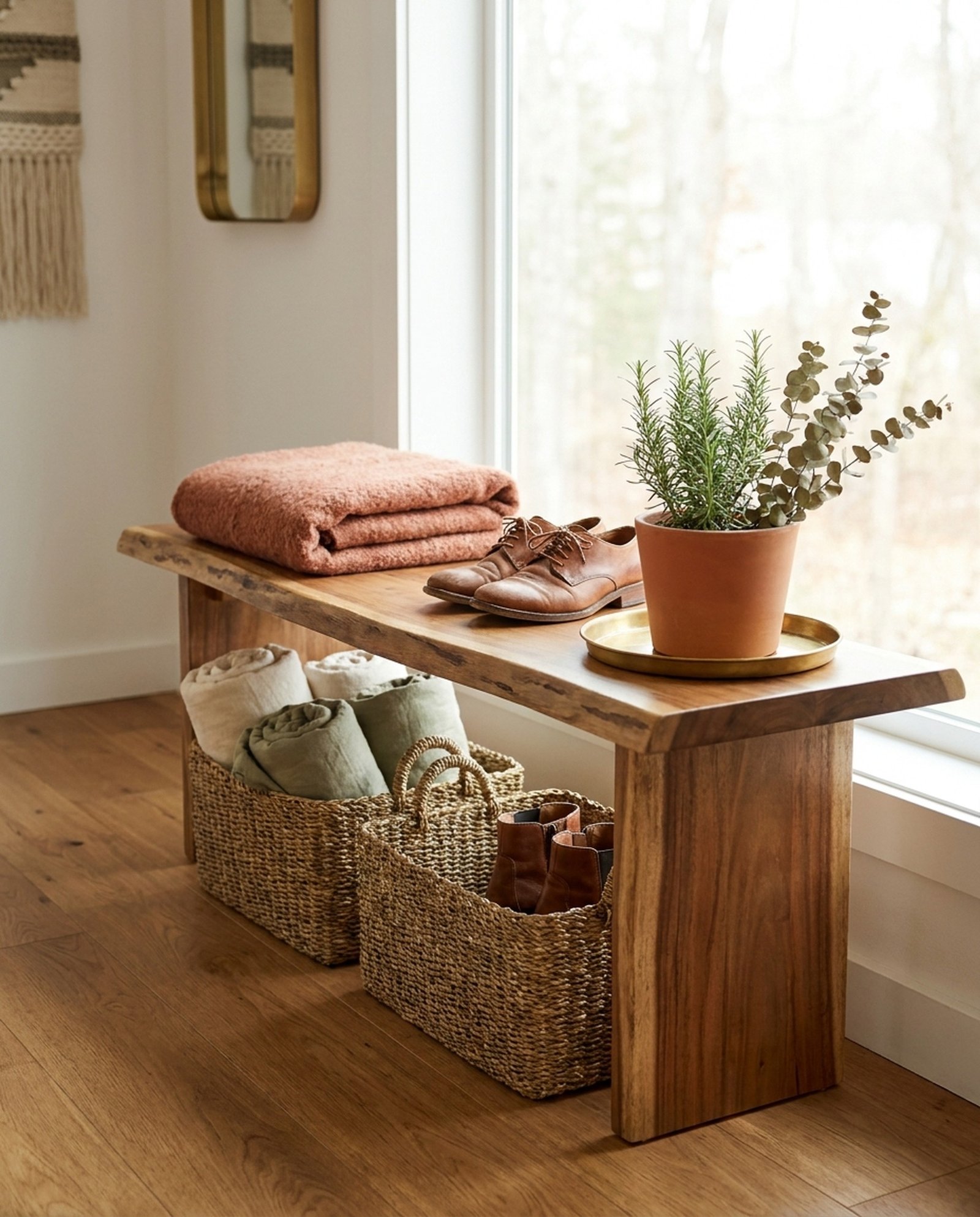 Entry Bench with Storage