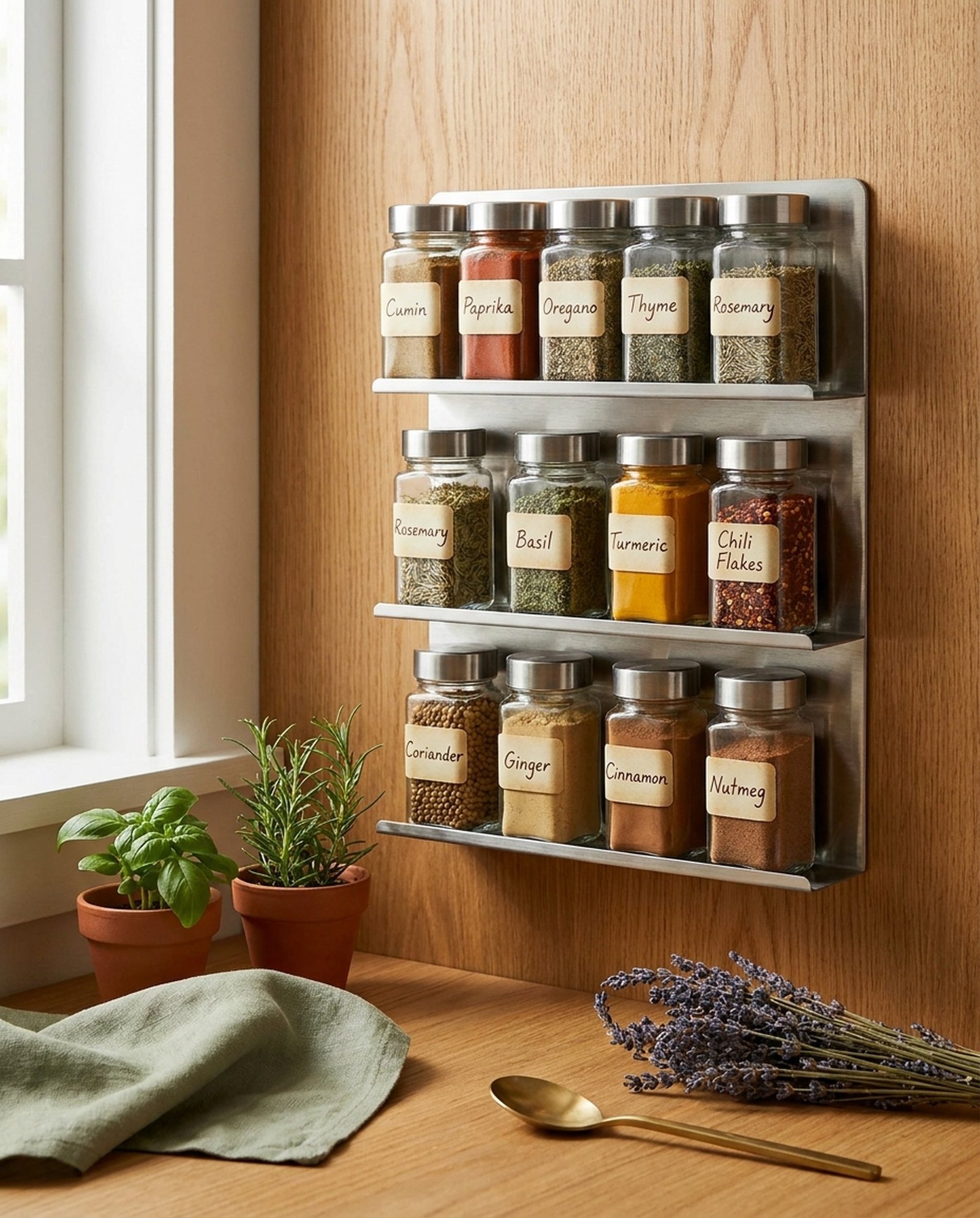 Stainless Spice Rack